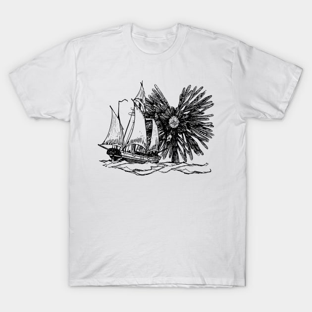 Hunting Sea Monster T-Shirt by blackroserelicsshop@gmail.com